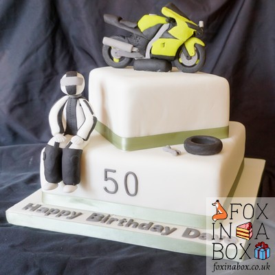 Kawasaki motorbike cake