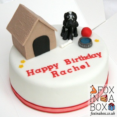 Dog kennel cake