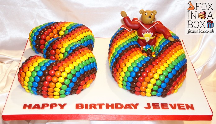 SuperTed M&M cake